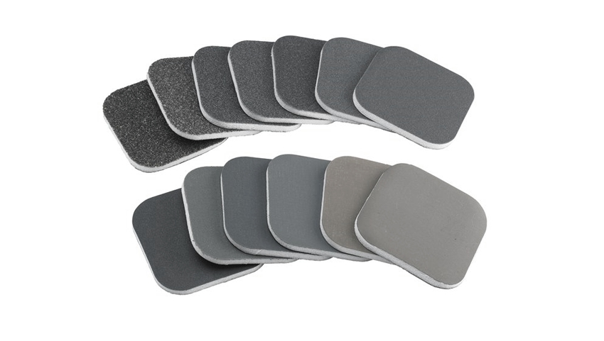 Sylmasta Micro Abrasive Foam-Backed Pads are large pads which can be used on soft woods, plastics, paint and for finishing metals